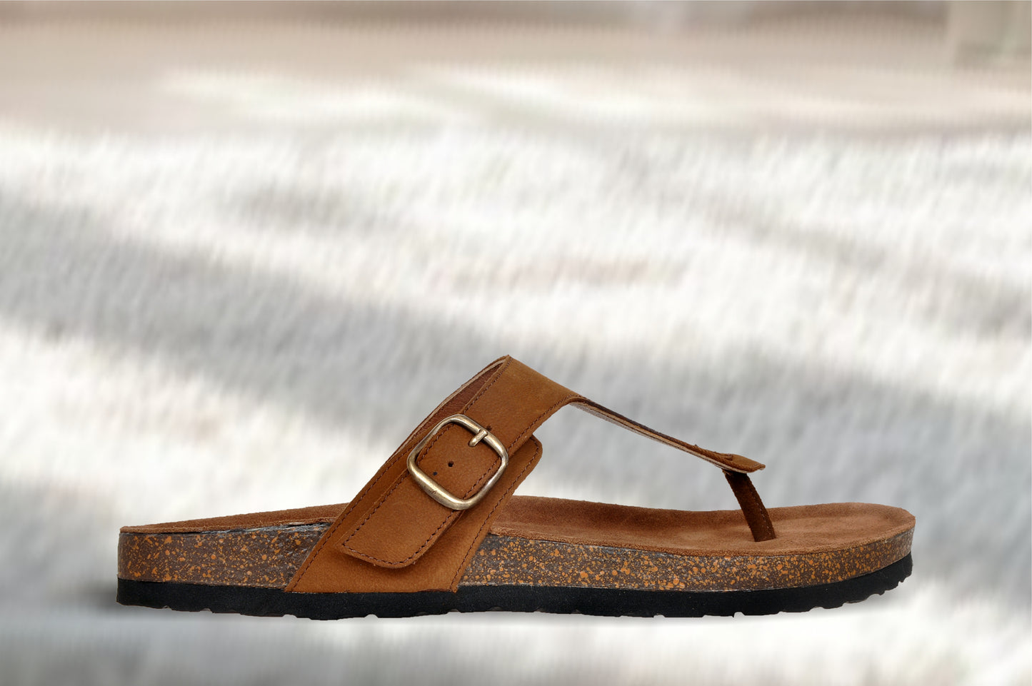 Brown Leather Sandal Casual Leather Flats For Men