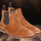 Tan Suede Chelsea Boots For Men