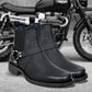 Black Genuine Leather Riding Boots For Men