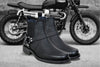 Black Genuine Leather Riding Boots For Men