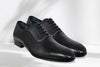 Black Genuine Leather Oxford Classic Formal Lace-Up Shoes For Men