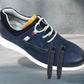 Jeans Leather Men Round Toe Lightweight Nubuck Sneakers