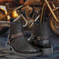 Brown Genuine Leather Riding Boots For Men