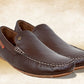 Brown Leather Lightweight Penny Driving Shoes