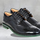 Black Brush-Off Leather Brogues Formal Derby Shoes