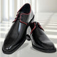 Black Leather Formal Lace-Up Casual Leather Shoes For Men