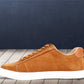 Camel Genuine Suede Leather Formal Lace-Up Sneakers For Men
