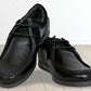 Black Leather Formal Lace-Up Shoes For Men