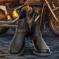 Brown Genuine Leather Riding Boots For Men