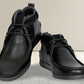 Black Leather Formal Lace-Up Chuckka Boots For Men