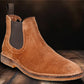 Tan Suede Chelsea Boots For Men