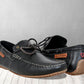 Black Leather Lightweight Driving Shoes With Bows