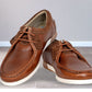 Tan Leather Formal Lace-Up Shoes For Men