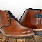 Tan Leather Men Mid Top Boots
