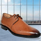 Tan Leather Formal For Men Lace-Up Casual Leather Shoes