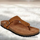 Brown Leather Sandal Casual Leather Flats For Men