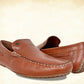 Tan Leather Men Lightweight Penny Driving Shoes
