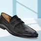 Black Patent Leather Formal Penny Loafers