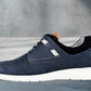 Jeans Leather Men Round Toe Lightweight Nubuck Sneakers