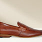Tan Genuine Leather Textured formal Loafers