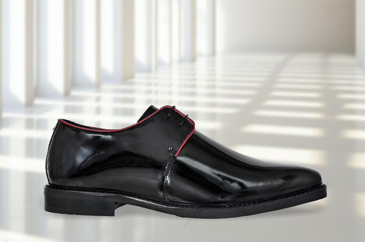 Black Leather Formal Lace-Up Casual Leather Shoes For Men