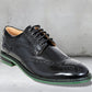 Black Brush-Off Leather Brogues Formal Derby Shoes