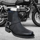 Black Genuine Leather Riding Boots For Men