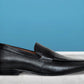 Black Genuine Leather Textured formal Loafers