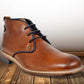 Tan Leather Men Mid Top Boots