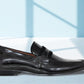 Black Patent Leather Formal Penny Loafers