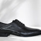 Black Genuine Leather Oxford Classic Formal Lace-Up Shoes For Men