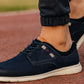 Jeans Leather Men Round Toe Lightweight Nubuck Sneakers