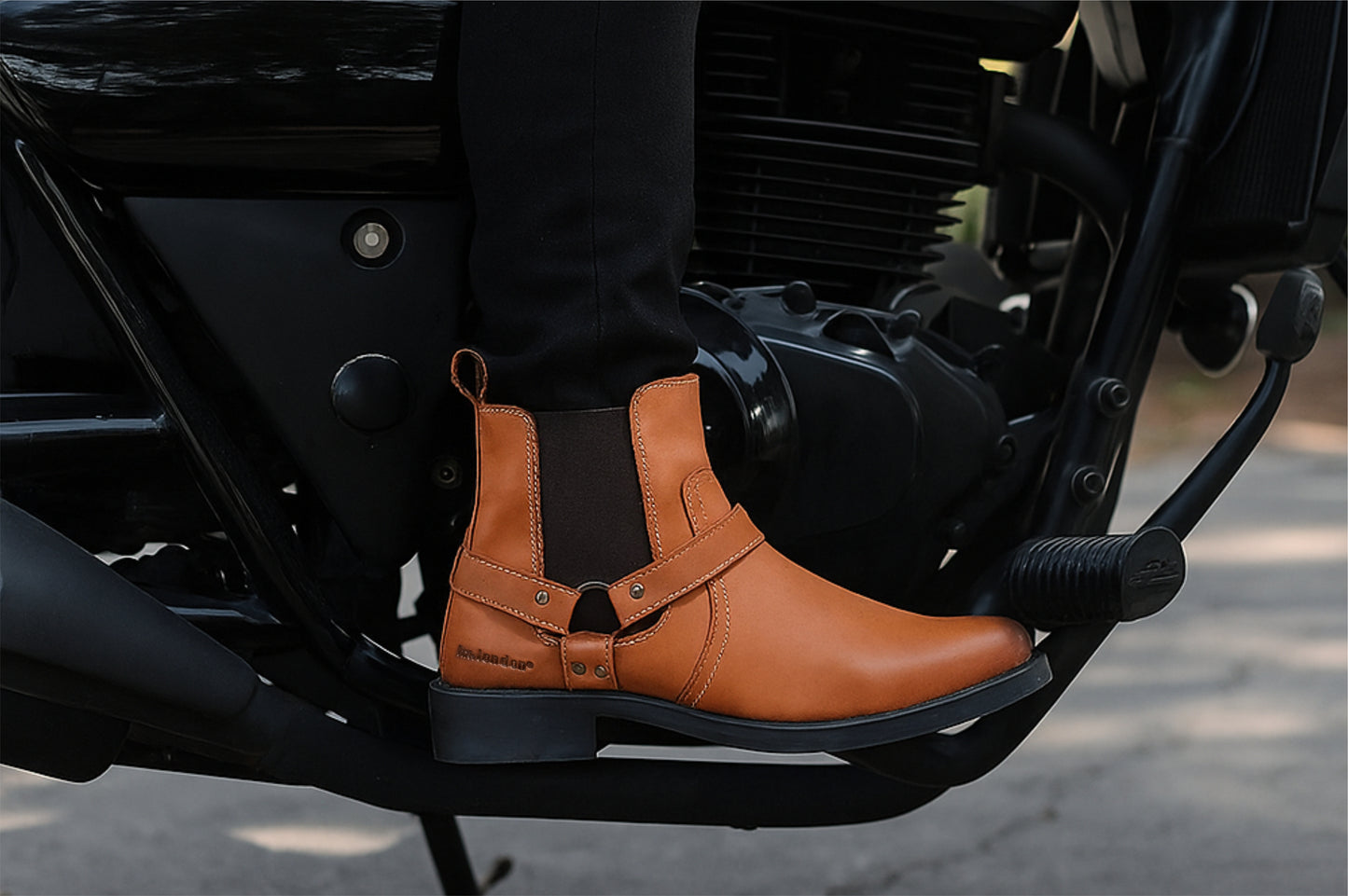 Camel Genuine Leather Riding Boots For Men