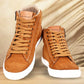 Camel Genuine Suede Leather Ankle Sneakers for Men
