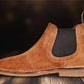 Tan Suede Chelsea Boots For Men