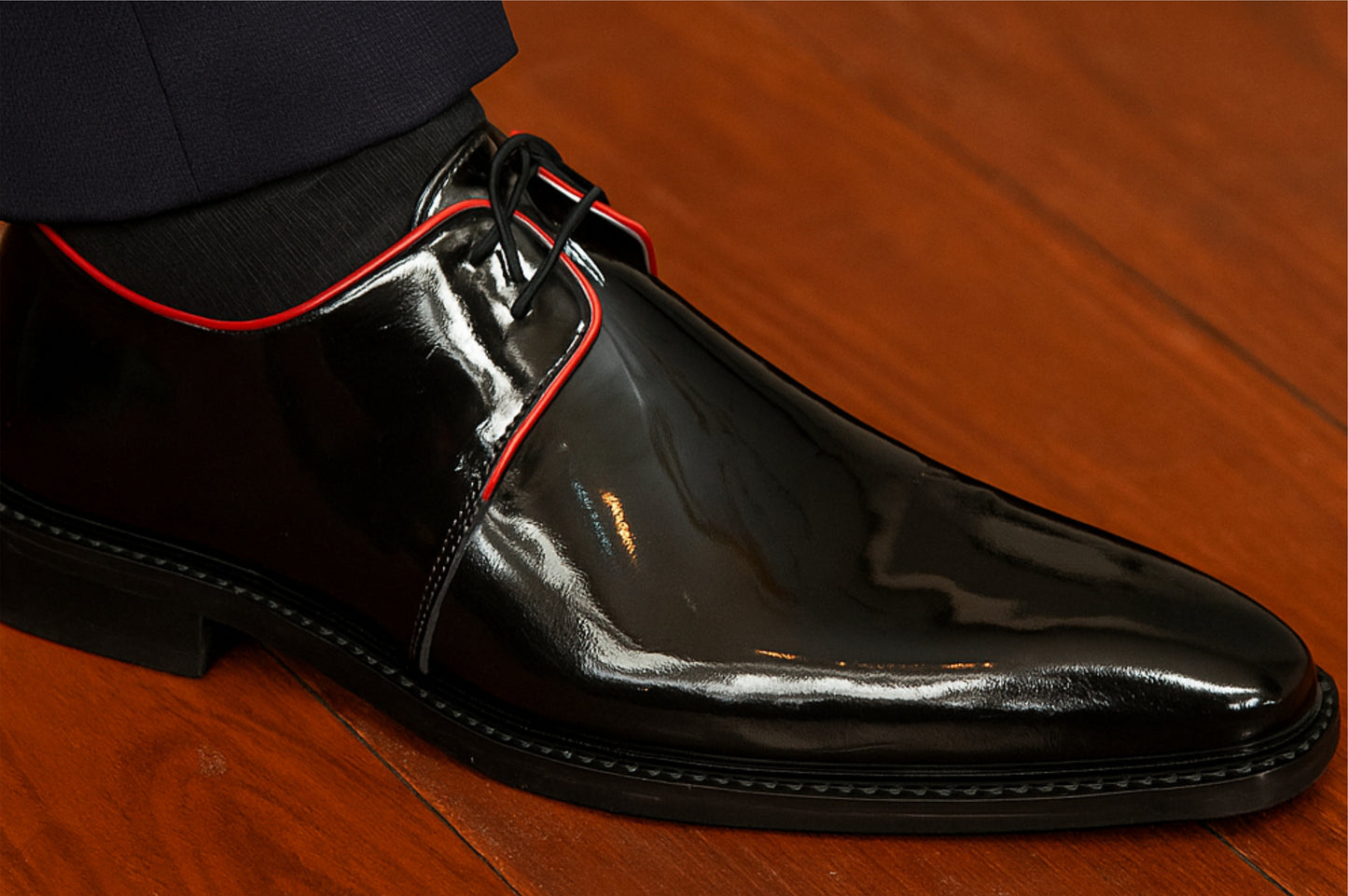 Black Leather Formal Lace-Up Casual Leather Shoes For Men
