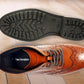 Tan Genuine Leather Men's brogue lace-up boots for Casual Wear