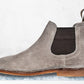 Light Grey Suede Chelsea Boots For Men