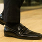 Black Patent Leather Formal Penny Loafers