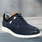 Jeans Leather Men Round Toe Lightweight Nubuck Sneakers