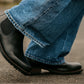 Black Genuine Leather Men's Chelsea Boots For Casual & Party Wear