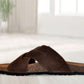 Brown Suede Slip-on Sandal Casual Flats for Men