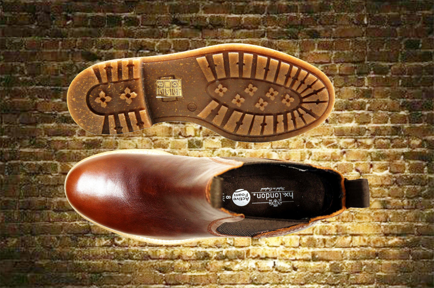 Brown Genuine Leather Men's Chelsea Boots For Casual Wear