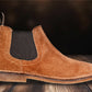 Tan Suede Chelsea Boots For Men