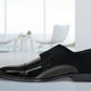 Black Patent Leather Double Strap Formal Monk Shoes