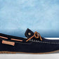 Navy Suede Lightweight Driving Shoes With Bows