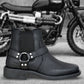 Black Genuine Leather Riding Boots For Men