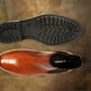 Tan Genuine Leather Men's Chelsea Boots For Casual & Party Wear