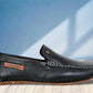 Black Leather Lightweight Penny Driving Shoes