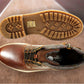 Brown Genuine Leather Men's Lace-up Boots For Casual & Party Wear